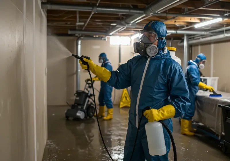 Basement Sanitization and Antimicrobial Treatment process in Seagate, NC